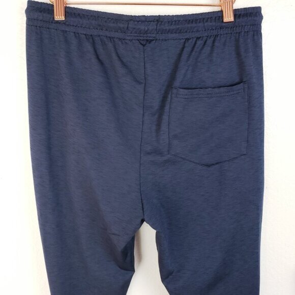 Public Record Mens Joggers Track Pants Heather Navy Blue size M - Picture 9 of 12